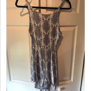 Cute romper with back tie detail